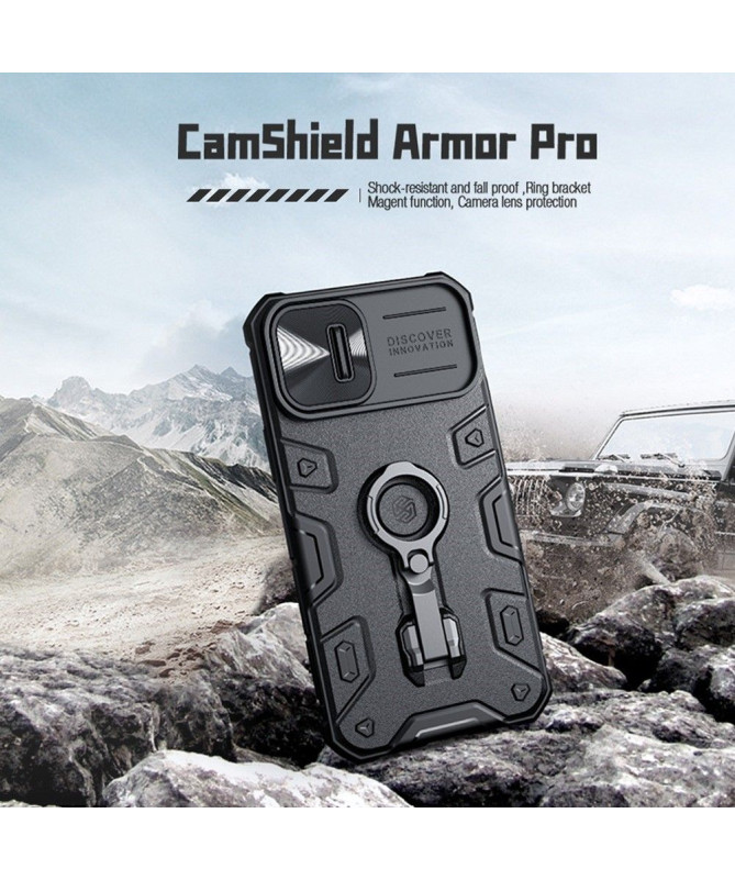 Coque iPhone 14 Armor Case avec cache objectif