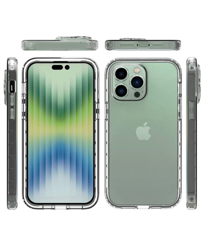 Coque iPhone 14 Pro Max transparent dégradé de couleur