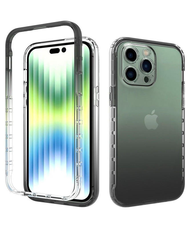 Coque iPhone 14 Pro Max transparent dégradé de couleur