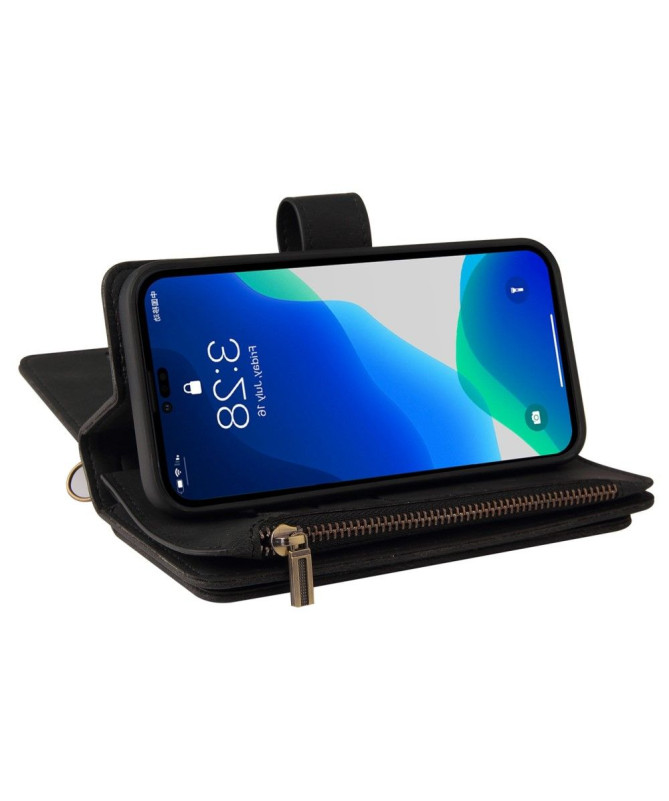 Housse portefeuille iPhone 14 Pro Max à lanière
