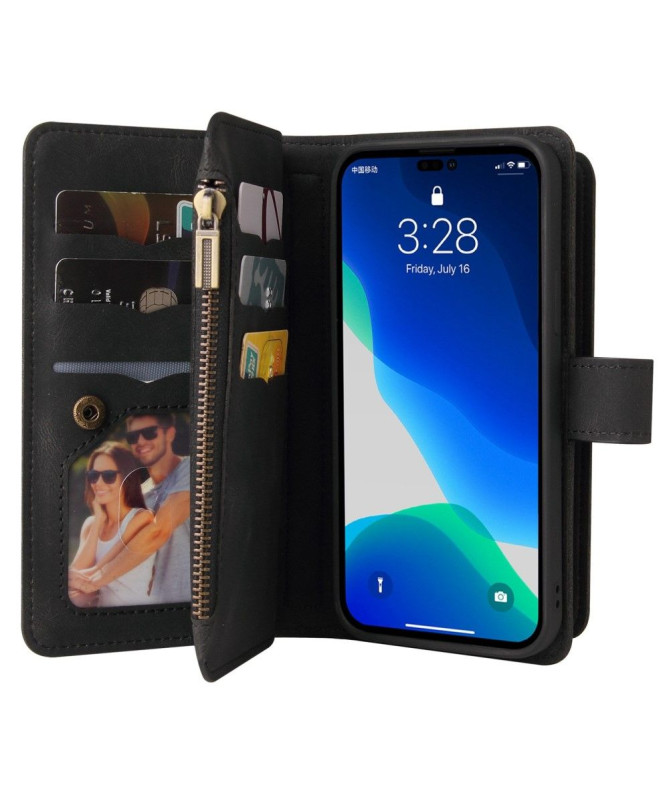 Housse portefeuille iPhone 14 Pro Max à lanière