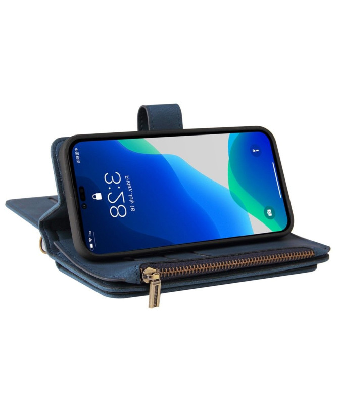 Housse portefeuille iPhone 14 Pro Max à lanière