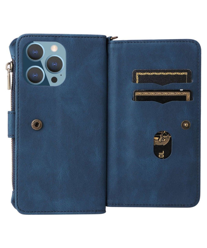 Housse portefeuille iPhone 14 Pro Max à lanière