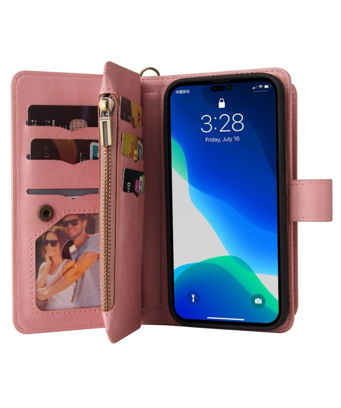 Housse portefeuille iPhone 14 Pro Max à lanière