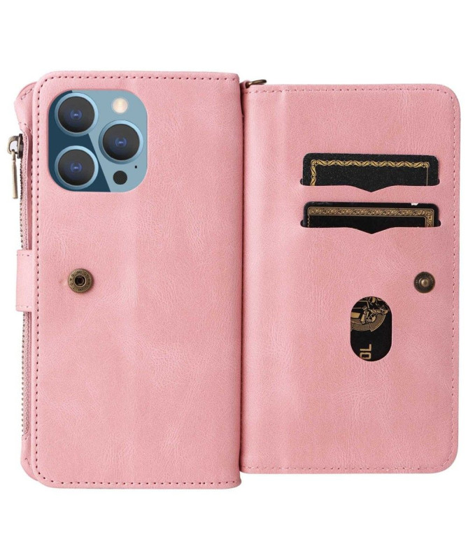 Housse portefeuille iPhone 14 Pro Max à lanière