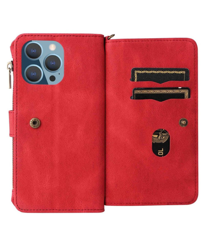 Housse portefeuille iPhone 14 Pro Max à lanière