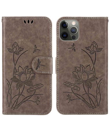 Housse iPhone 14 Pro Max Illustration fleurs de lotus