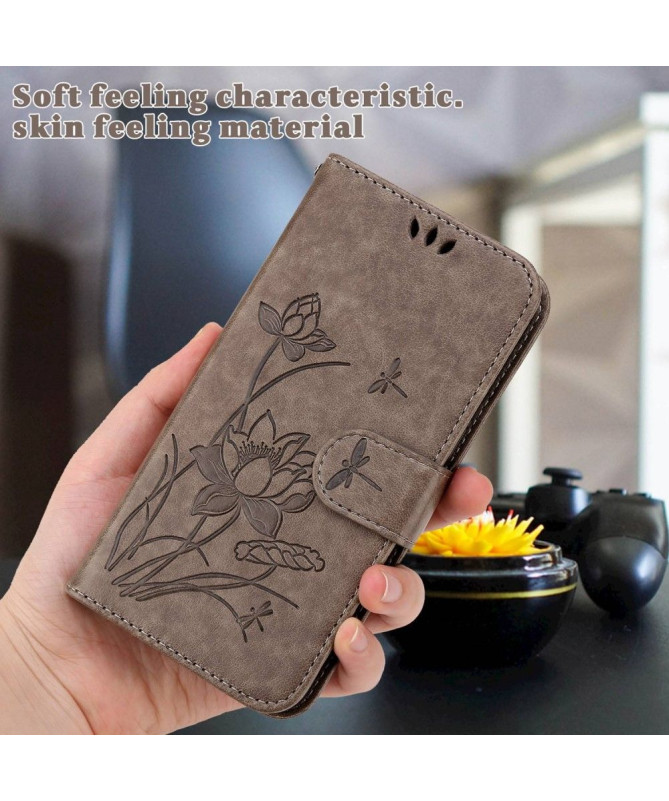 Housse iPhone 14 Pro Max Illustration fleurs de lotus