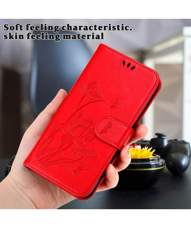 Housse iPhone 14 Pro Max Illustration fleurs de lotus