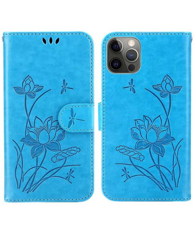 Housse iPhone 14 Pro Max Illustration fleurs de lotus