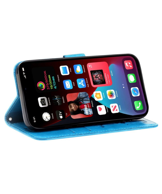 Housse iPhone 14 Pro Max Illustration fleurs de lotus