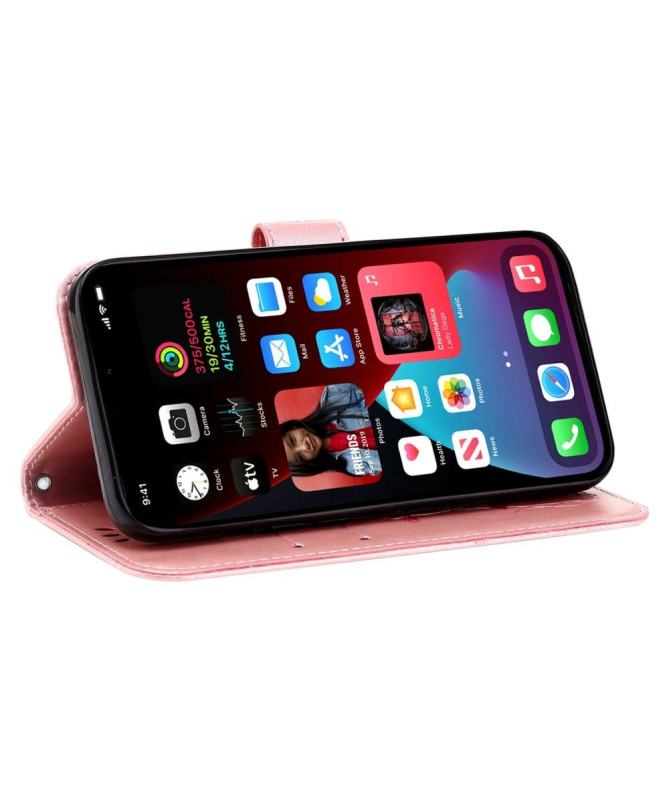 Housse iPhone 14 Pro Max Illustration fleurs de lotus