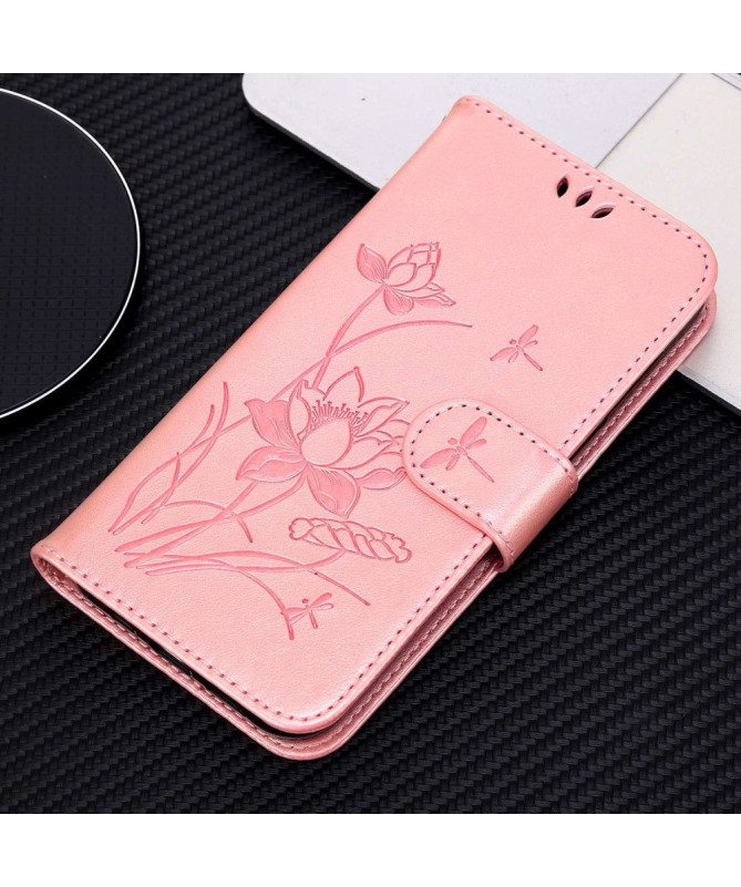 Housse iPhone 14 Pro Max Illustration fleurs de lotus