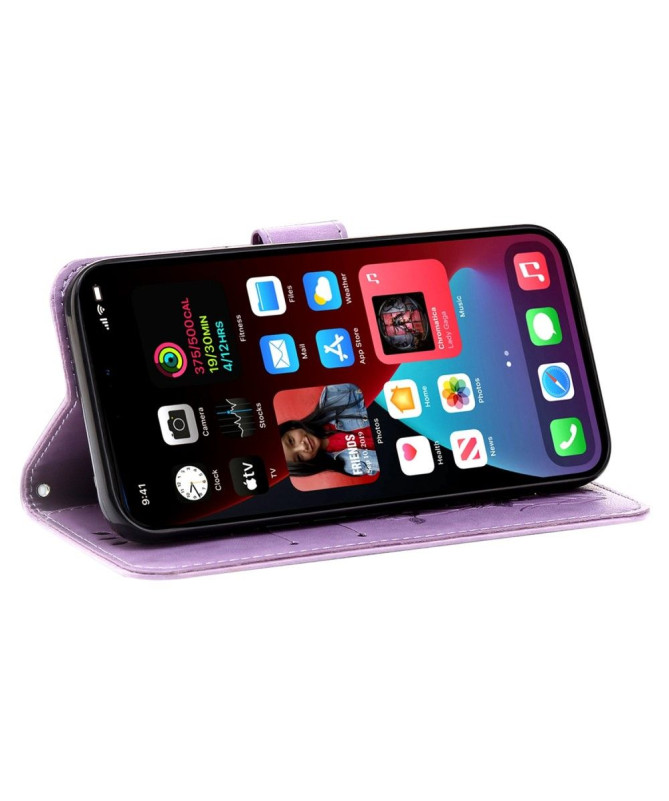 Housse iPhone 14 Pro Max Illustration fleurs de lotus