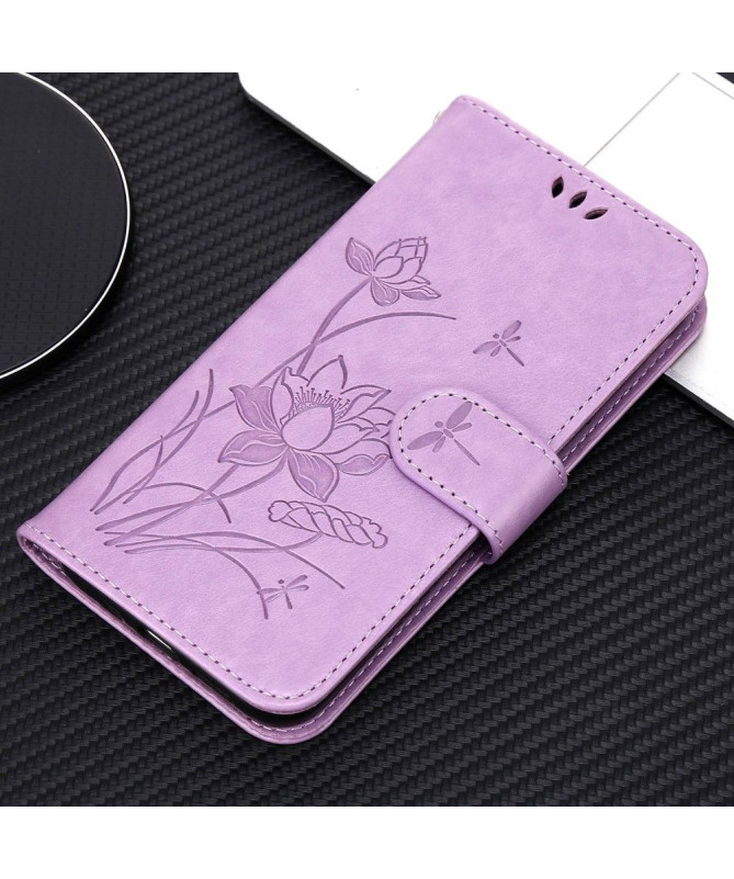 Housse iPhone 14 Pro Max Illustration fleurs de lotus