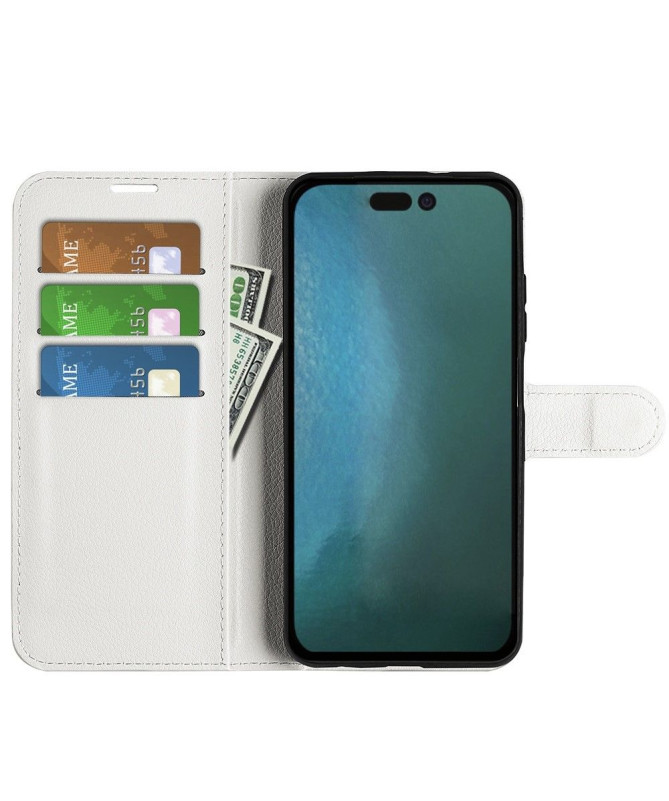 Housse iPhone 14 Pro Max Simili Cuir Style Portefeuille