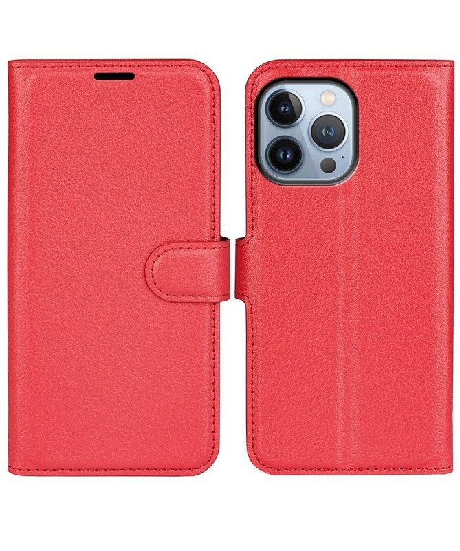 Housse iPhone 14 Pro Max Simili Cuir Style Portefeuille