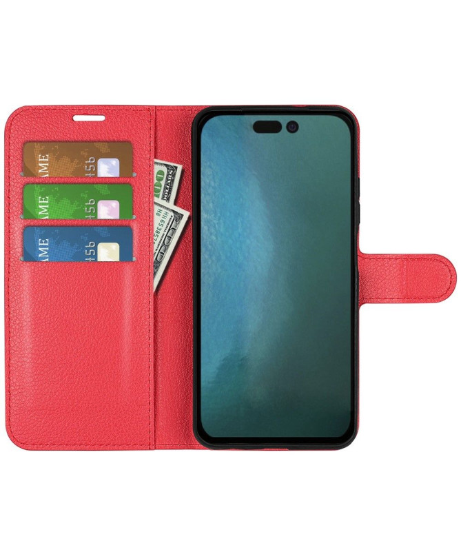 Housse iPhone 14 Pro Max Simili Cuir Style Portefeuille