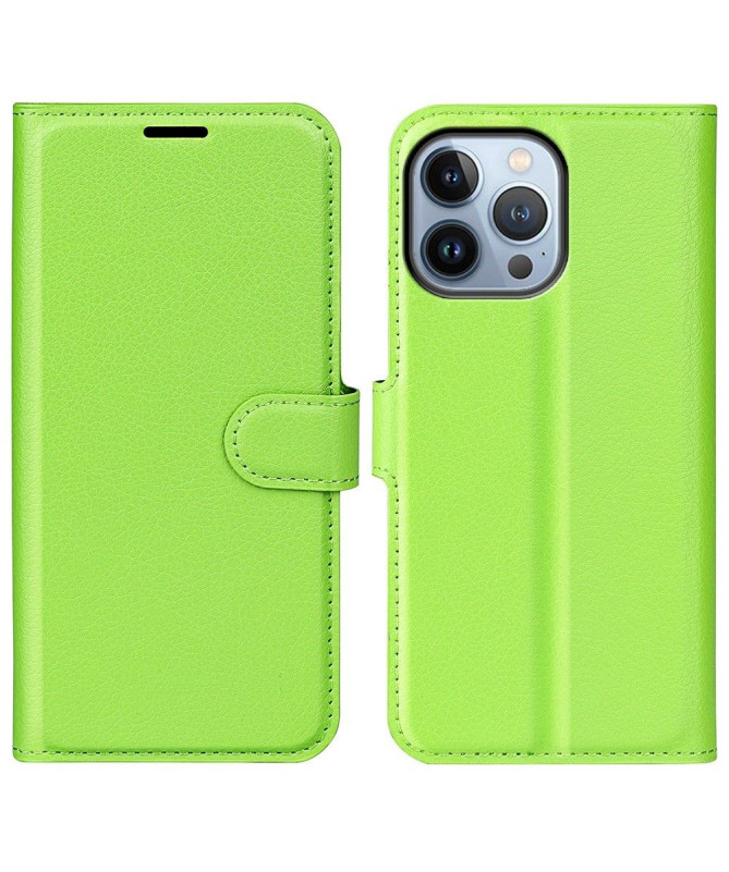 Housse iPhone 14 Pro Max Simili Cuir Style Portefeuille