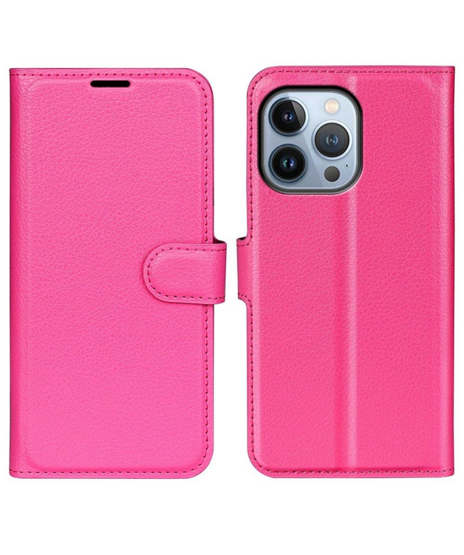 Housse iPhone 14 Pro Max Simili Cuir Style Portefeuille