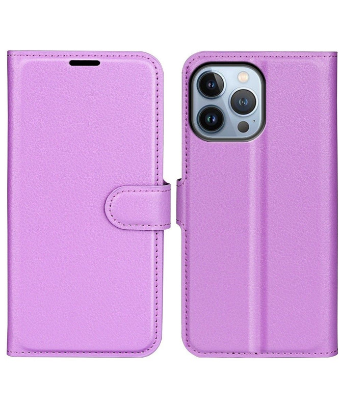 Housse iPhone 14 Pro Max Simili Cuir Style Portefeuille