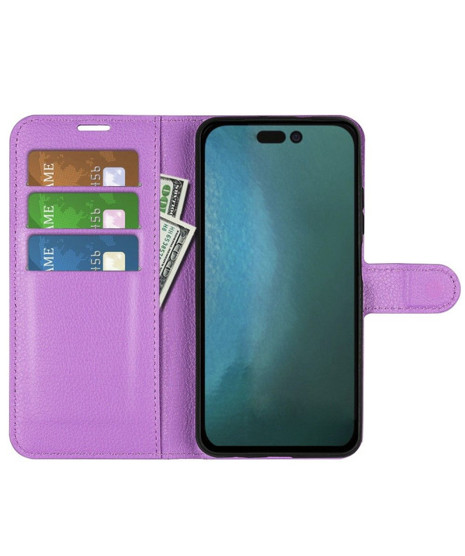 Housse iPhone 14 Pro Max Simili Cuir Style Portefeuille