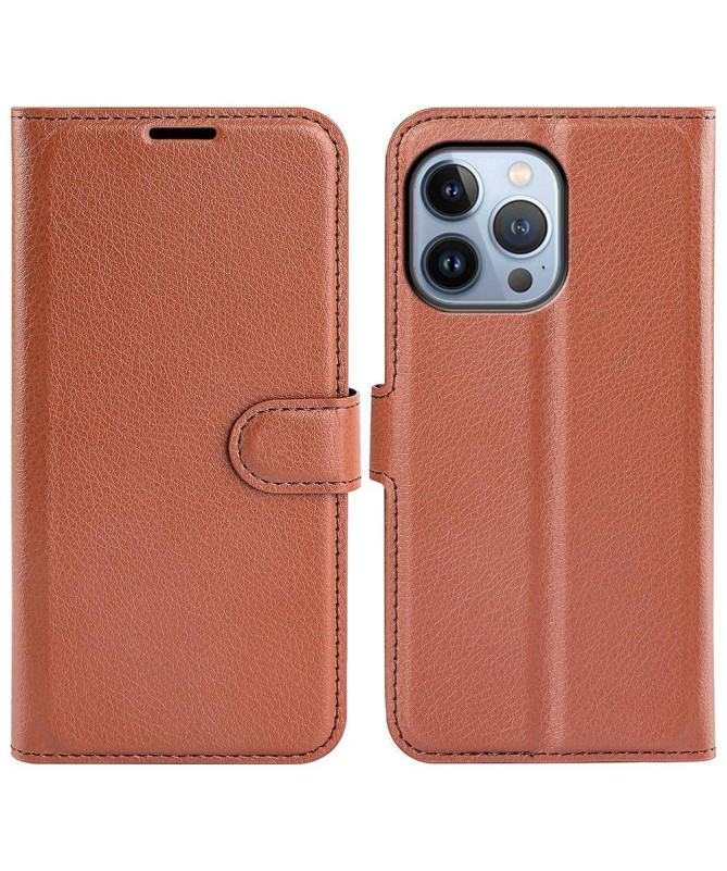 Housse iPhone 14 Pro Max Simili Cuir Style Portefeuille