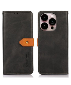 Housse iPhone 14 Pro Max KHAZNEH Bicolore simili cuir