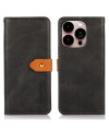 Housse iPhone 14 Pro Max KHAZNEH Bicolore simili cuir
