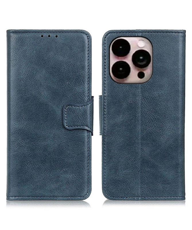 Housse iPhone 14 Pro Max Folio Simili Cuir Fonction Support