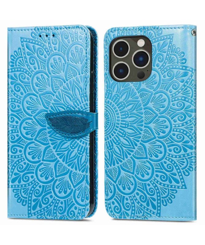 Housse iPhone 14 Pro Mandala Leaf