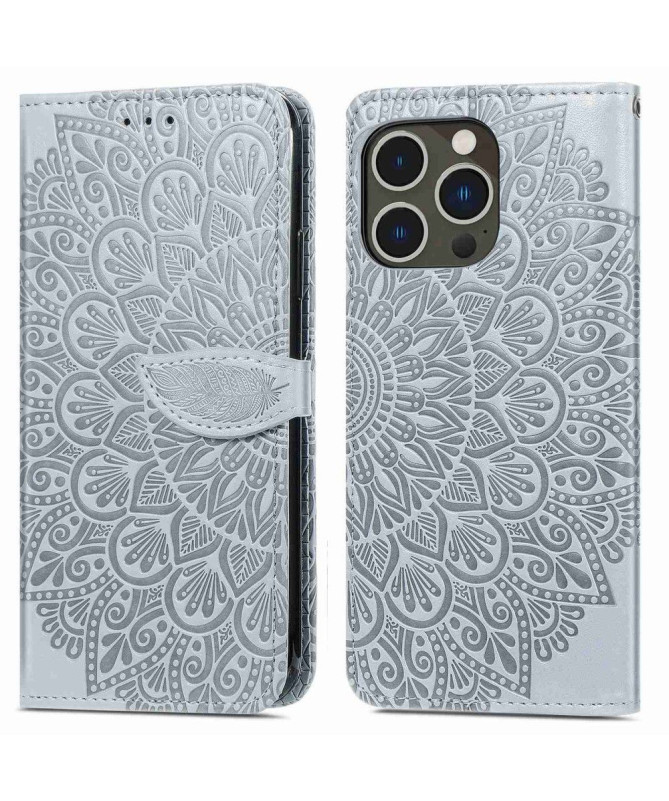 Housse iPhone 14 Pro Mandala Leaf