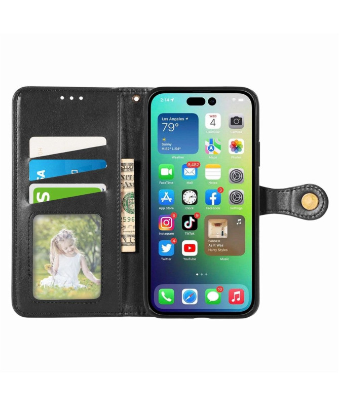 Housse iPhone 14 Pro Indila Simili Cuir Porte Cartes