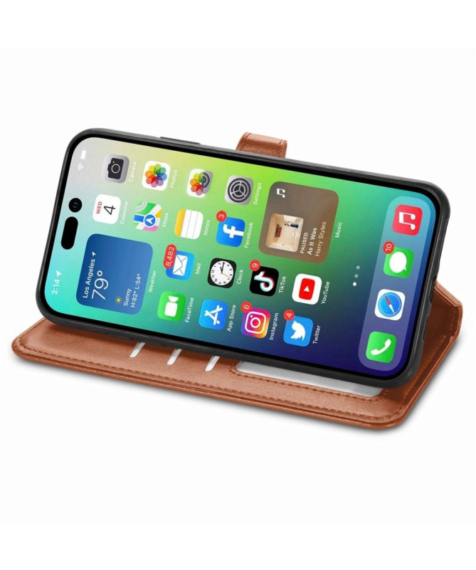 Housse iPhone 14 Pro Indila Simili Cuir Porte Cartes