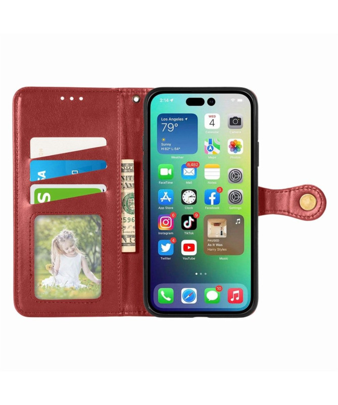 Housse iPhone 14 Pro Indila Simili Cuir Porte Cartes