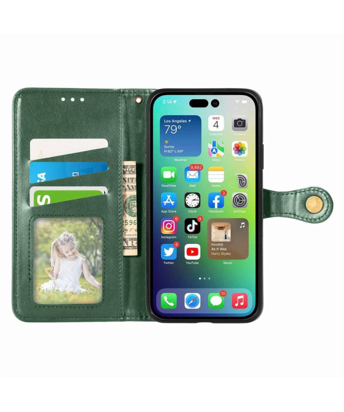 Housse iPhone 14 Pro Indila Simili Cuir Porte Cartes