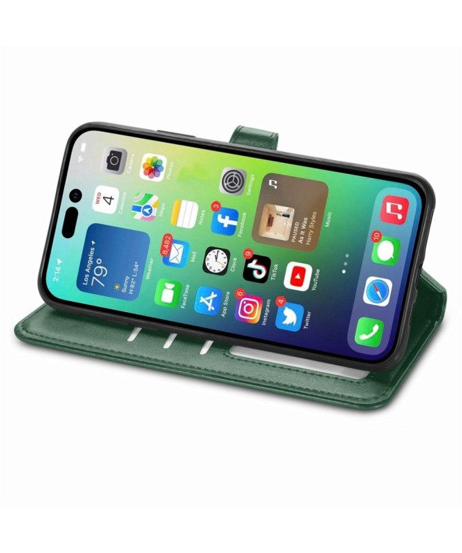 Housse iPhone 14 Pro Indila Simili Cuir Porte Cartes