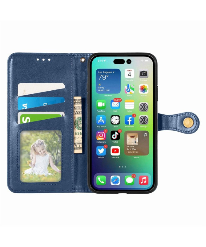 Housse iPhone 14 Pro Indila Simili Cuir Porte Cartes