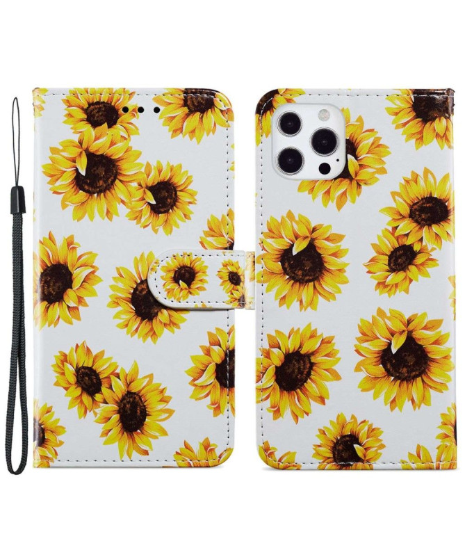 Housse iPhone 14 Pro Tournesol Fleur