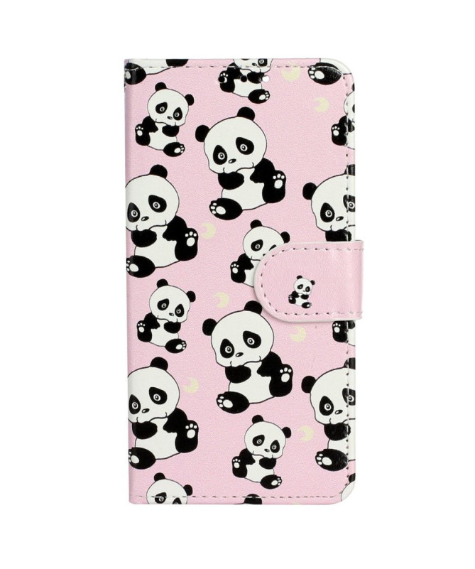 Housse iPhone 14 Pro multiples pandas