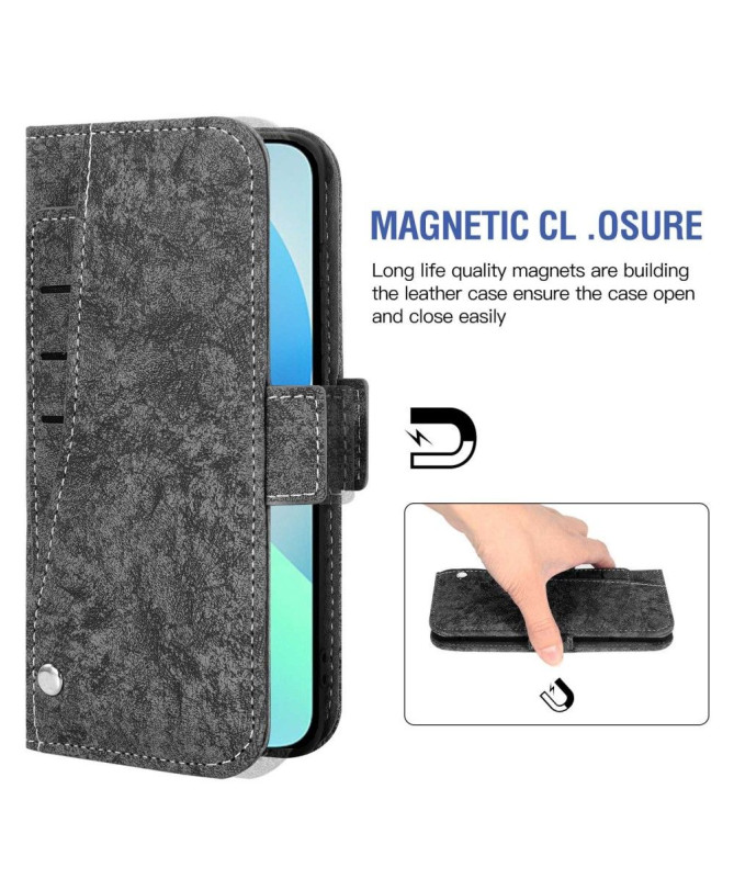 Housse iPhone 14 KAMILLE Simili Cuir Porte-Cartes