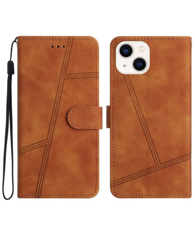 Housse iPhone 14 Simili Cuir Vintage 003 Series