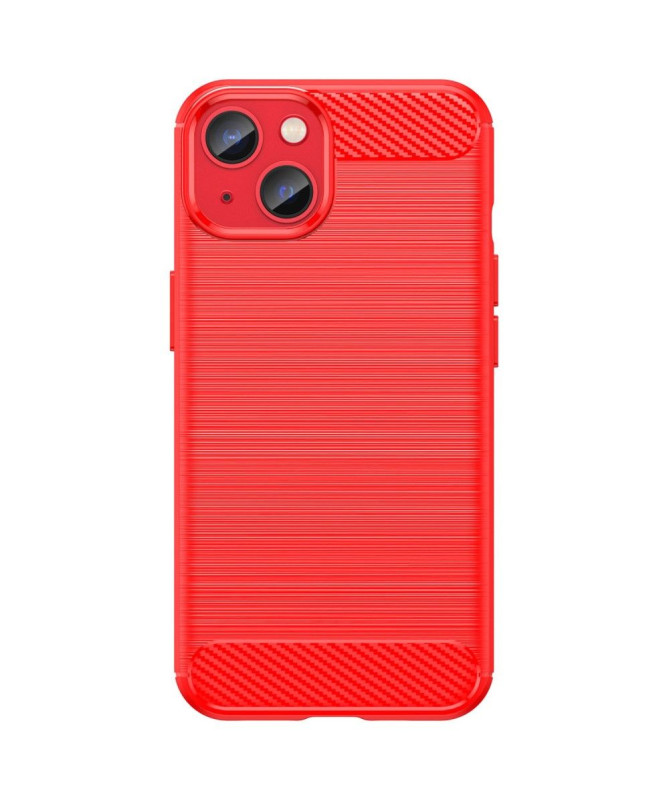 Coque iPhone 14 effet brossé silicone