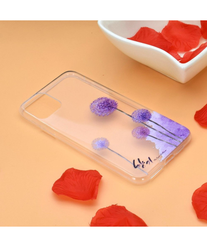 Coque iPhone 14 transparente pissenlits