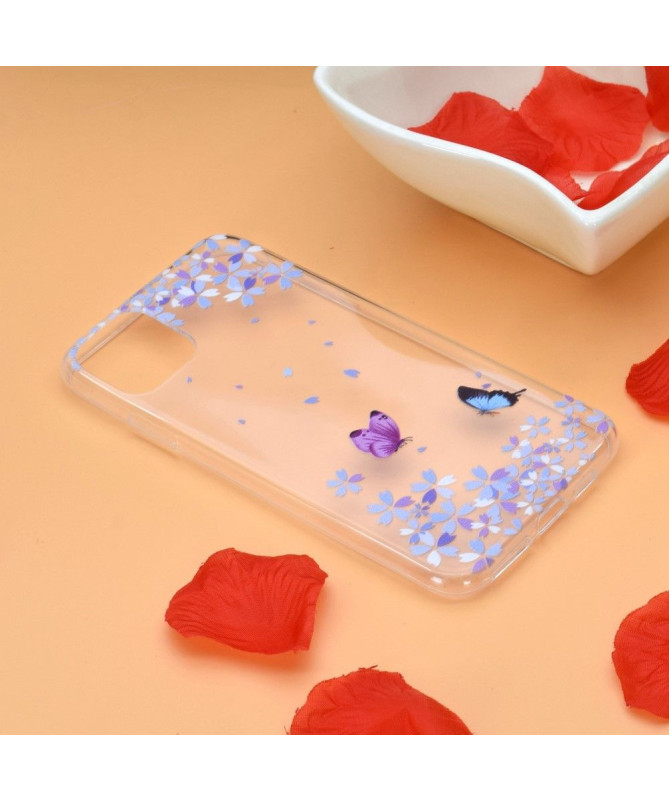 Coque iPhone 14 Papillons Florets