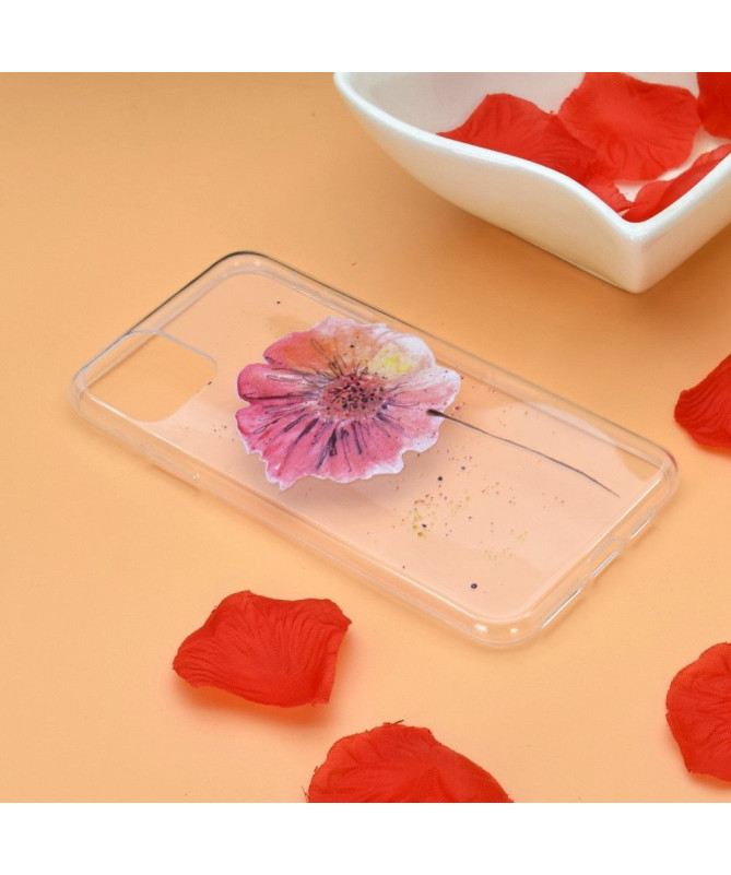 Coque iPhone 14 fleur aquarelle