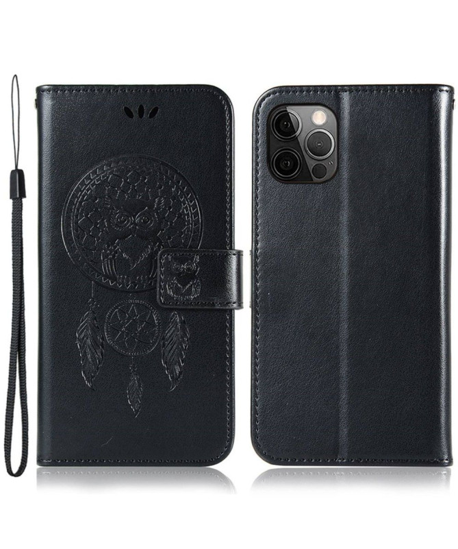 Housse iPhone 14 Pro hibou attrape rêves