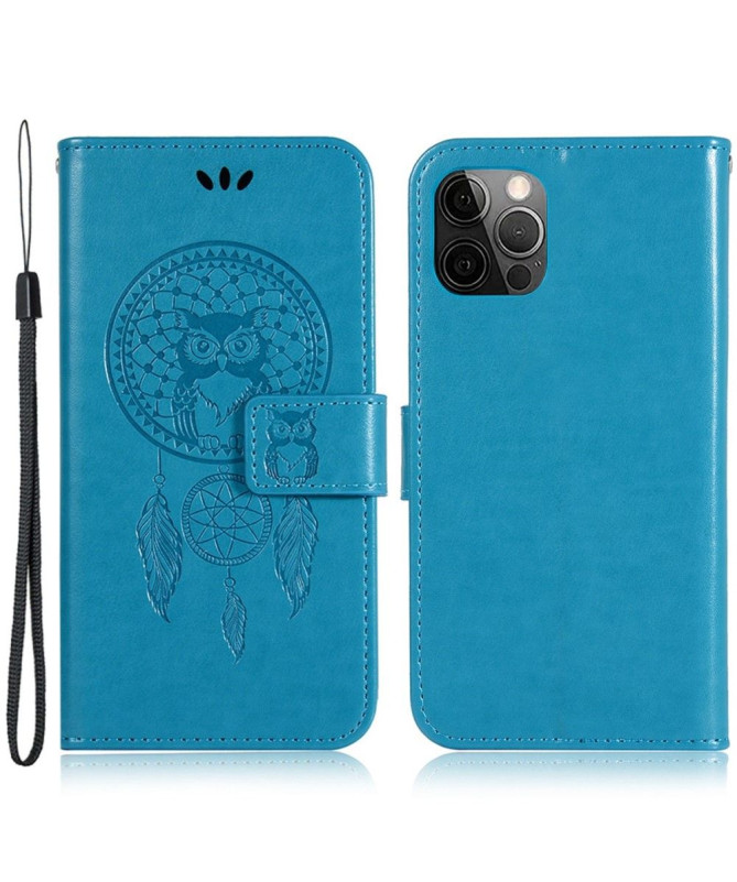 Housse iPhone 14 Pro hibou attrape rêves