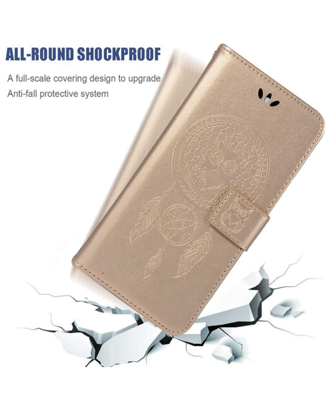 Housse iPhone 14 Pro hibou attrape rêves