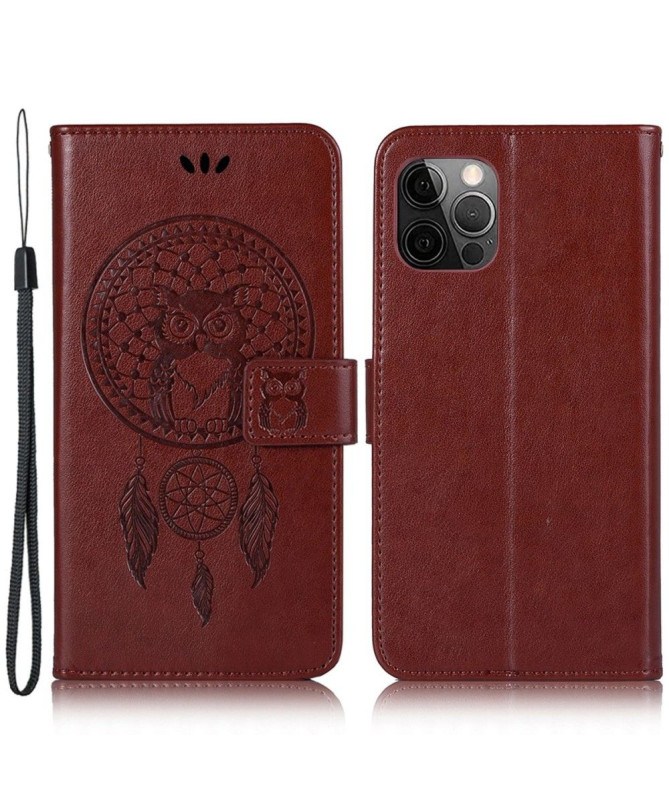 Housse iPhone 14 Pro hibou attrape rêves